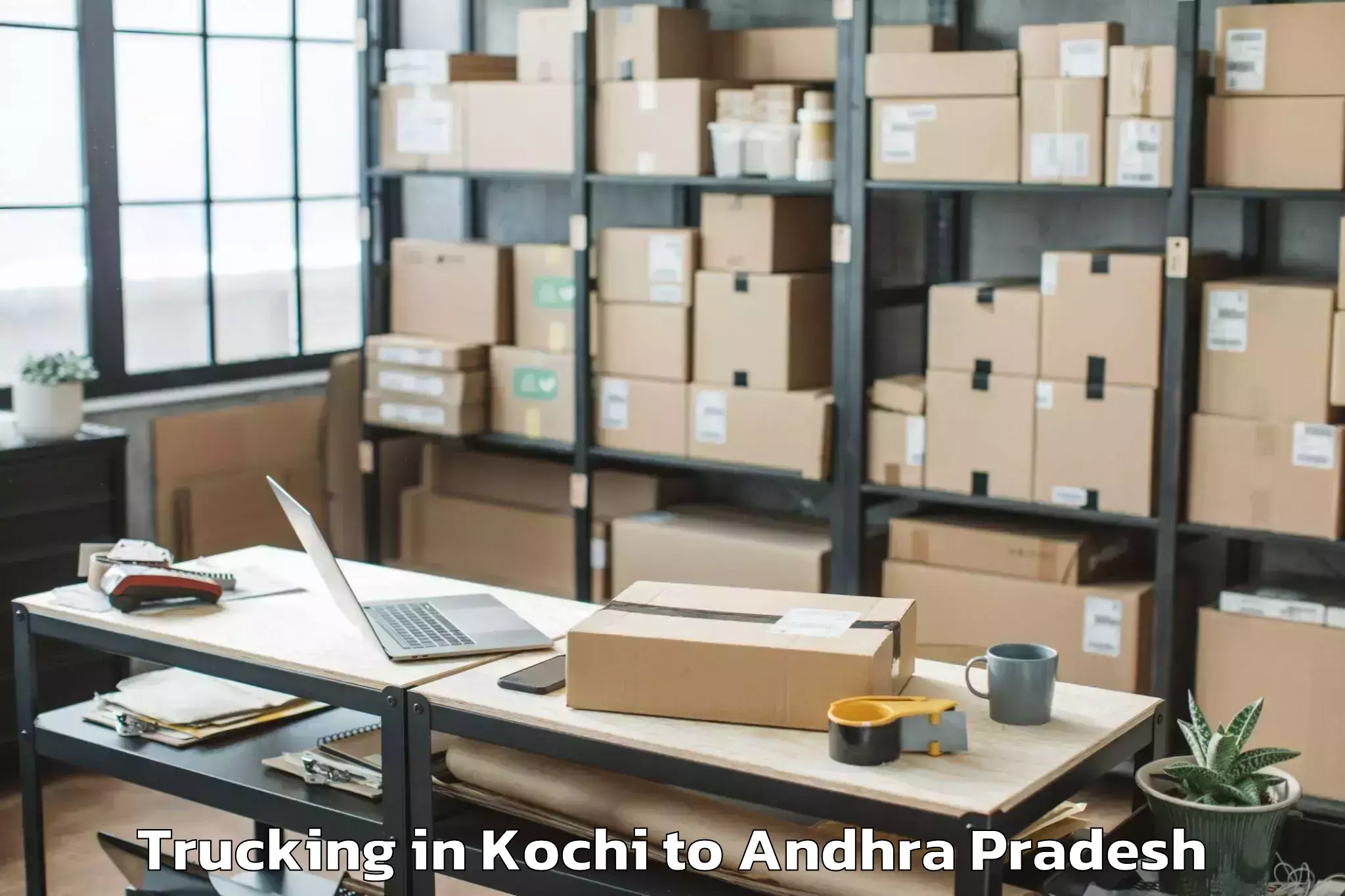 Leading Kochi to Kurabalakota Trucking Provider